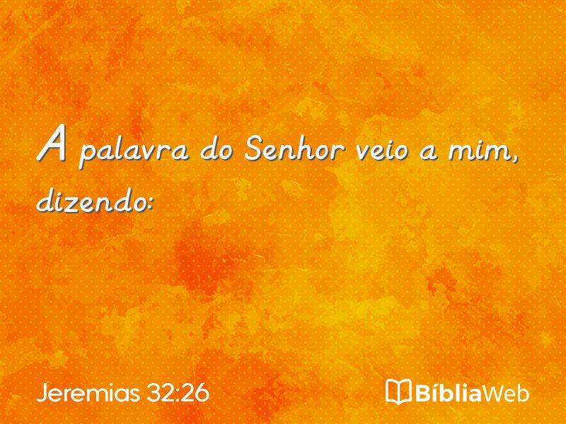 Jeremias 32:26 em imagem para compartilhar
