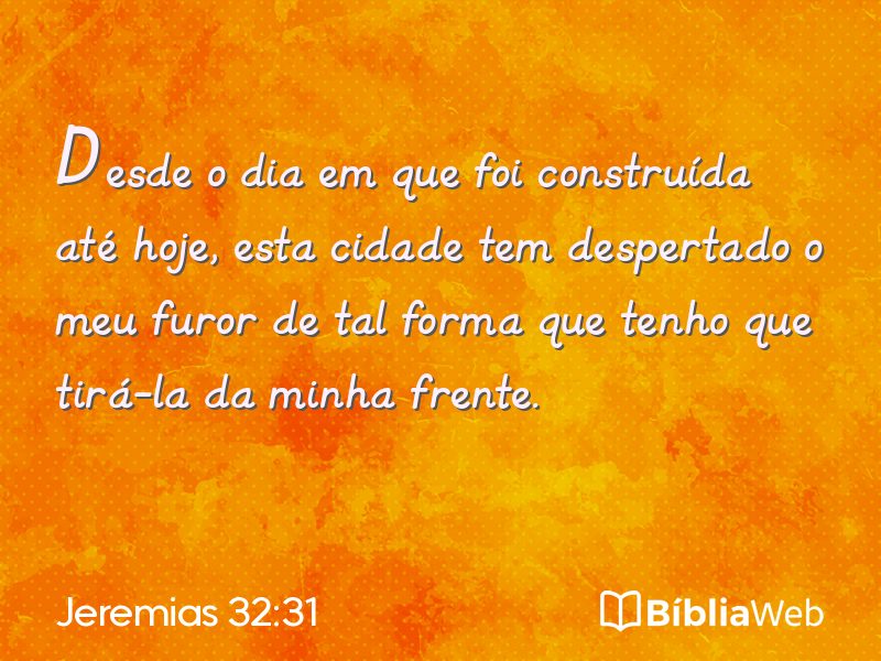 Jeremias 32:31 em imagem para compartilhar