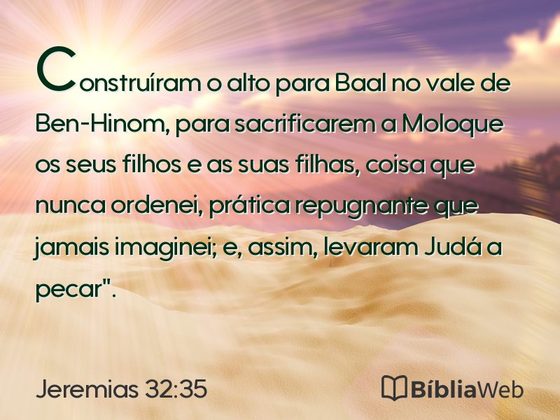 Jeremias 32:35 em imagem para compartilhar