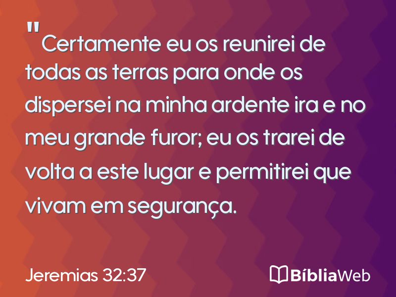 Jeremias 32:37 em imagem para compartilhar