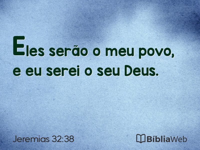 Jeremias 32:38 em imagem para compartilhar