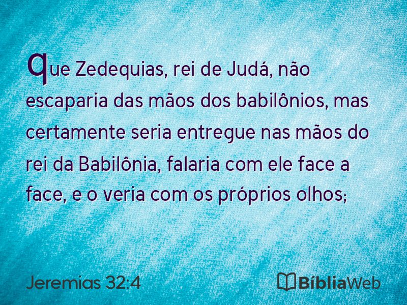 Jeremias 32:4 em imagem para compartilhar
