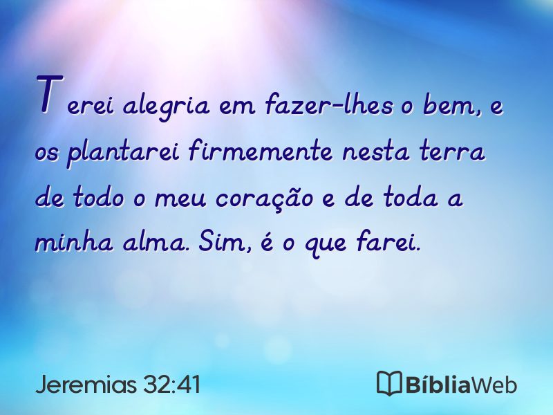 Jeremias 32:41 em imagem para compartilhar