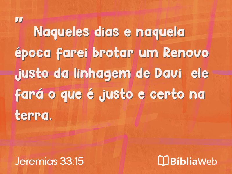 Jeremias 33:15 em imagem para compartilhar