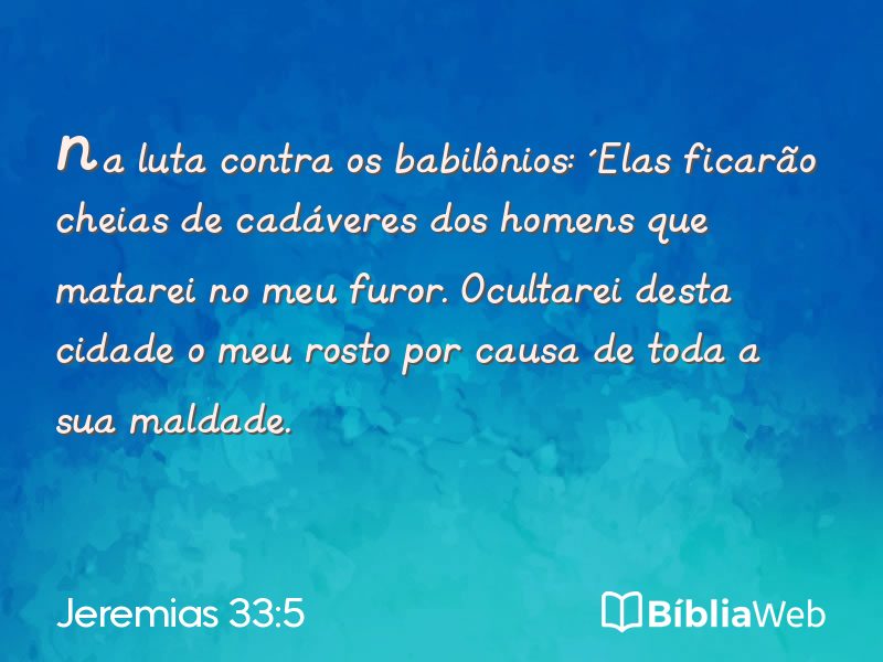 Jeremias 33:5 em imagem para compartilhar