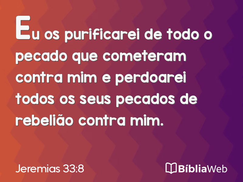 Jeremias 33:8 em imagem para compartilhar