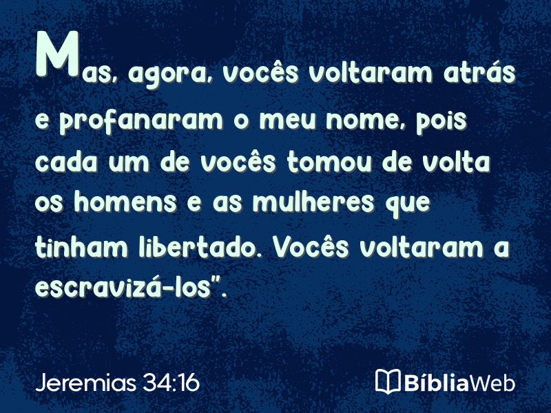 Jeremias 34:16 em imagem para compartilhar