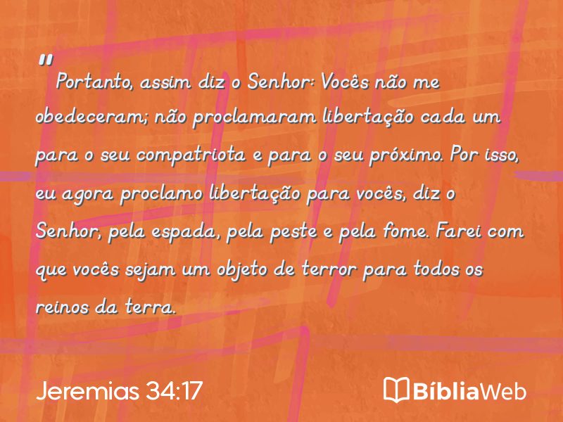 Jeremias 34:17 em imagem para compartilhar