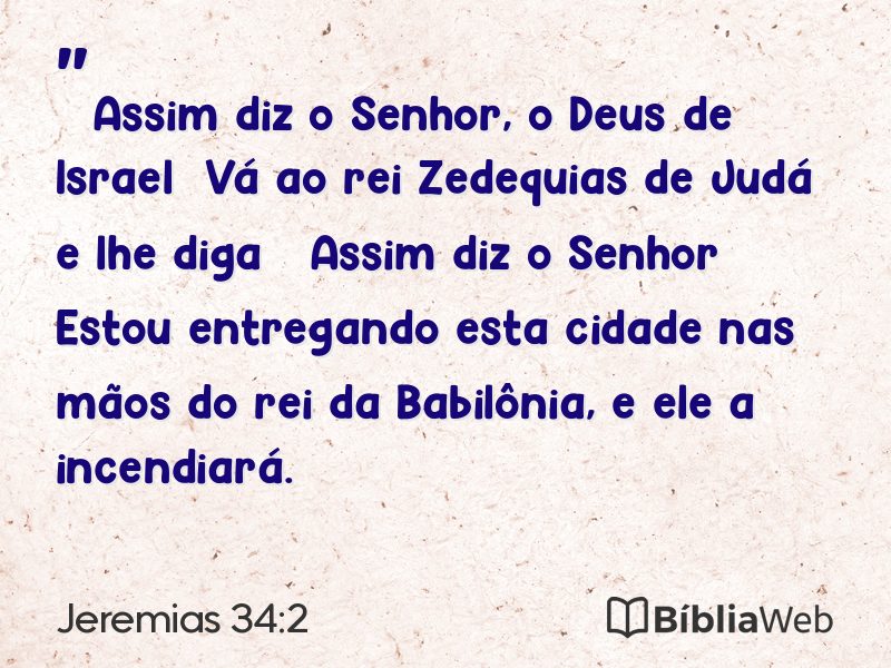 Jeremias 34:2 em imagem para compartilhar