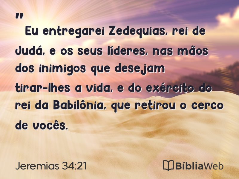 Jeremias 34:21 em imagem para compartilhar