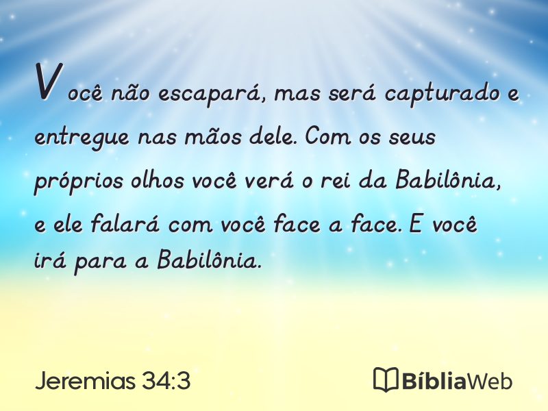 Jeremias 34:3 em imagem para compartilhar