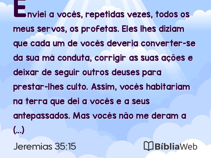 Jeremias 35:15 em imagem para compartilhar