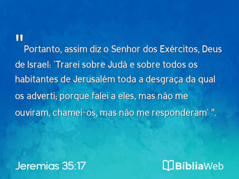 Jeremias 35:17 em imagem para compartilhar