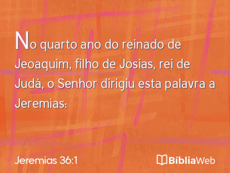 Jeremias 36:1 em imagem para compartilhar