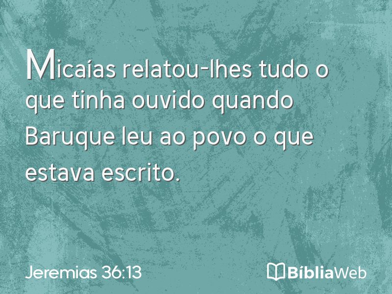 Jeremias 36:13 em imagem para compartilhar