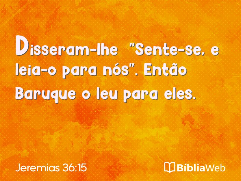 Jeremias 36:15 em imagem para compartilhar