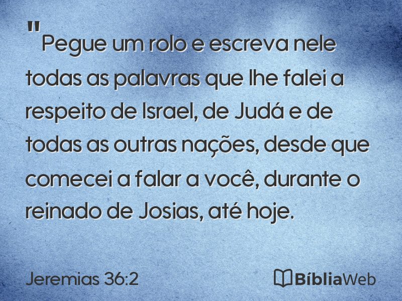 Jeremias 36:2 em imagem para compartilhar