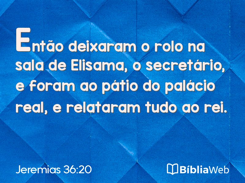 Jeremias 36:20 em imagem para compartilhar