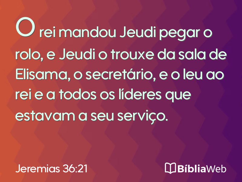 Jeremias 36:21 em imagem para compartilhar