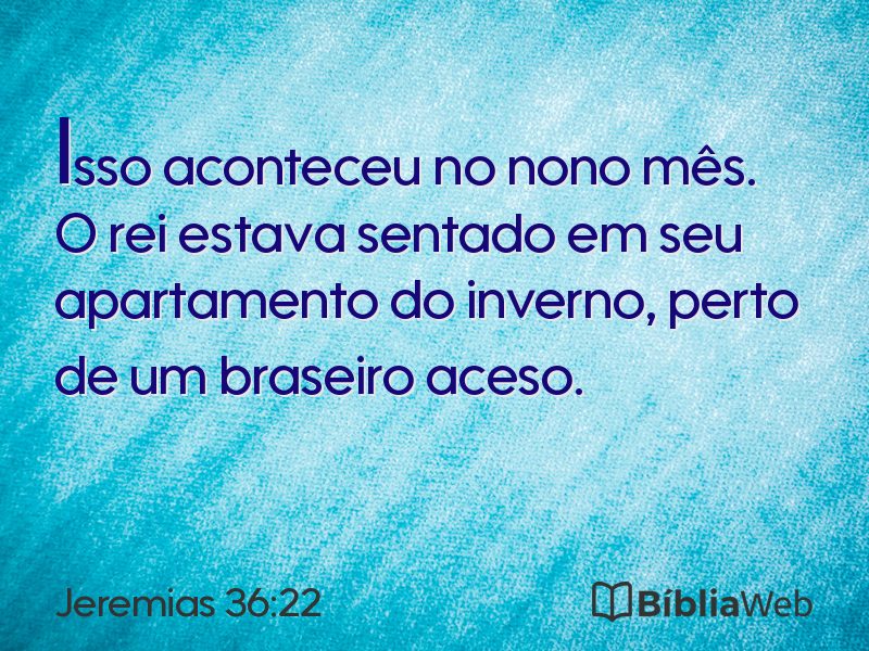 Jeremias 36:22 em imagem para compartilhar