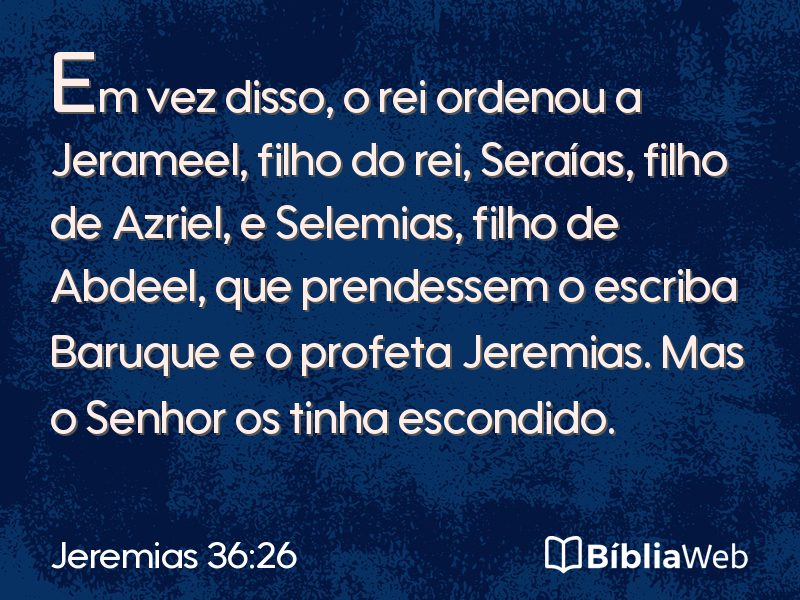 Jeremias 36:26 em imagem para compartilhar