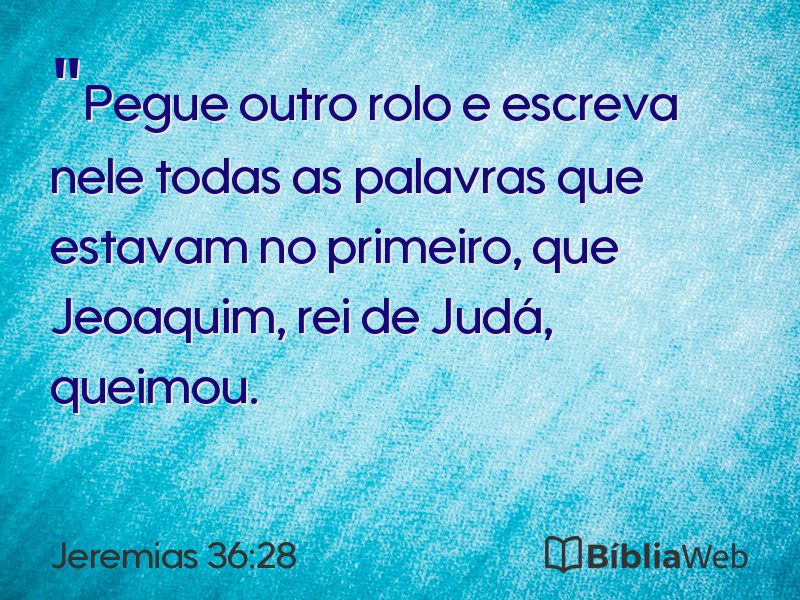 Jeremias 36:28 em imagem para compartilhar