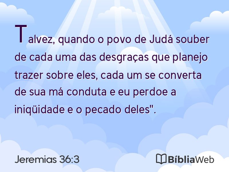 Jeremias 36:3 em imagem para compartilhar