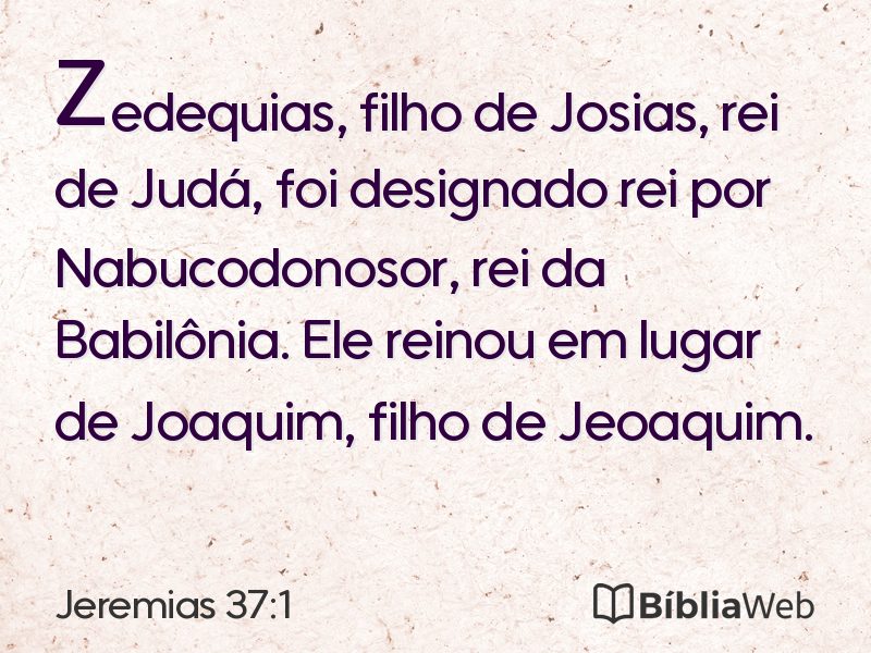 Jeremias 37:1 em imagem para compartilhar