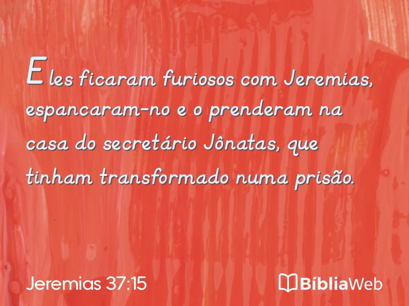 Jeremias 37:15 em imagem para compartilhar