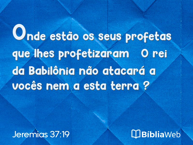 Jeremias 37:19 em imagem para compartilhar