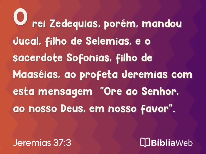 Jeremias 37:3 em imagem para compartilhar