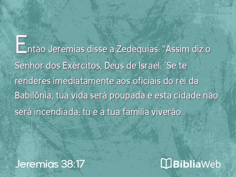 Jeremias 38:17 em imagem para compartilhar