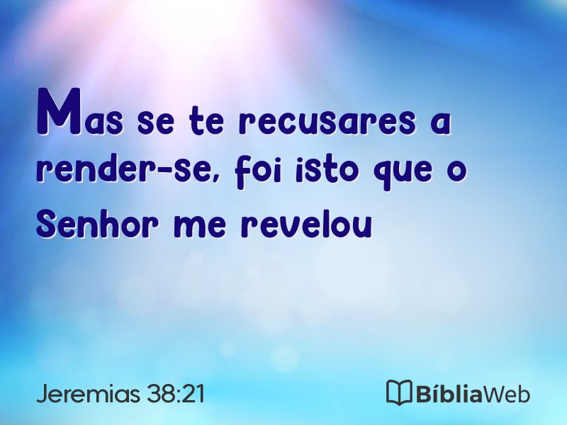 Jeremias 38:21 em imagem para compartilhar