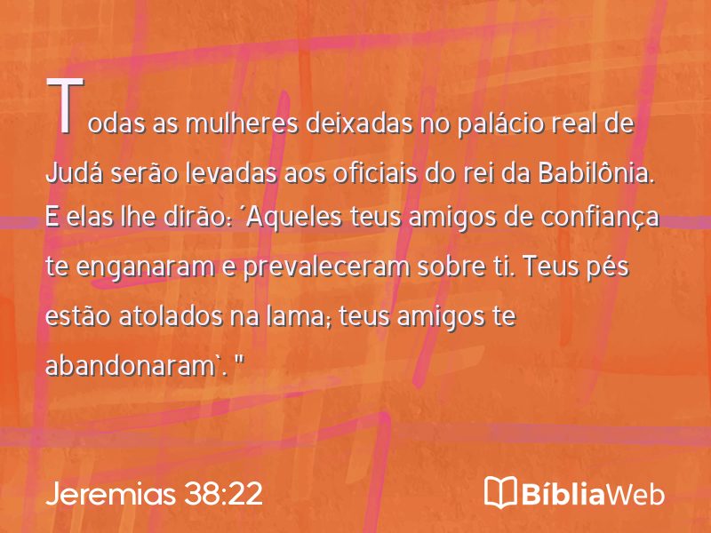 Jeremias 38:22 em imagem para compartilhar