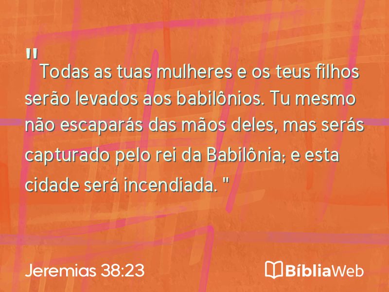 Jeremias 38:23 em imagem para compartilhar