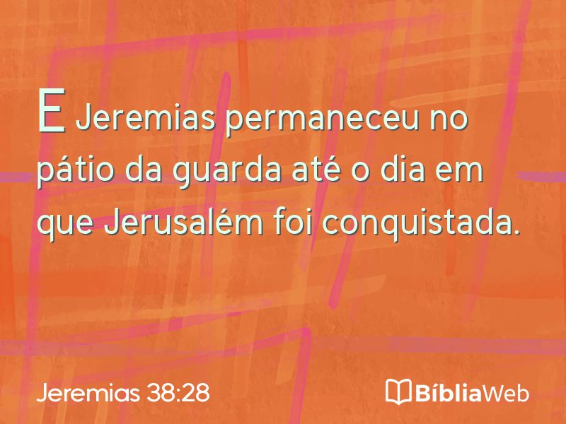 Jeremias 38:28 em imagem para compartilhar