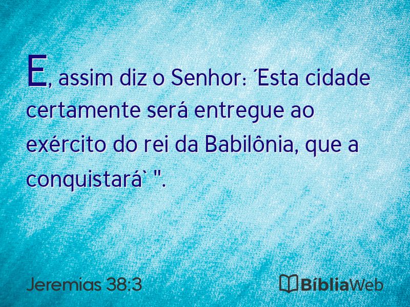 Jeremias 38:3 em imagem para compartilhar