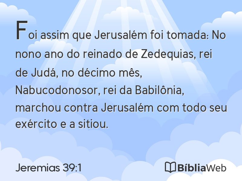 Jeremias 39:1 em imagem para compartilhar