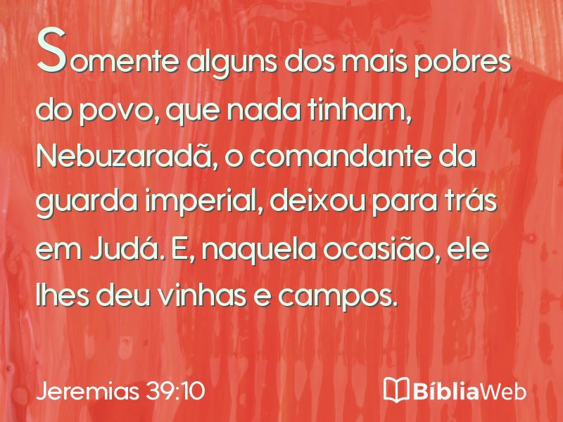 Jeremias 39:10 em imagem para compartilhar