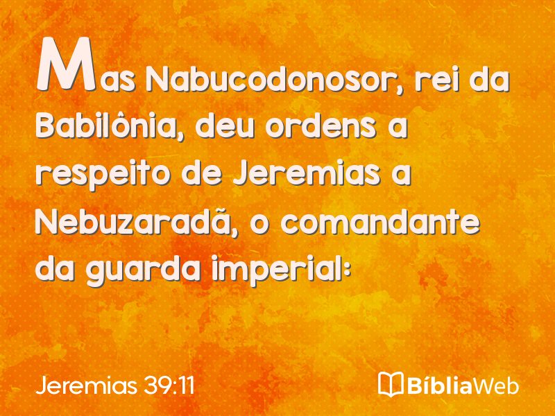 Jeremias 39:11 em imagem para compartilhar