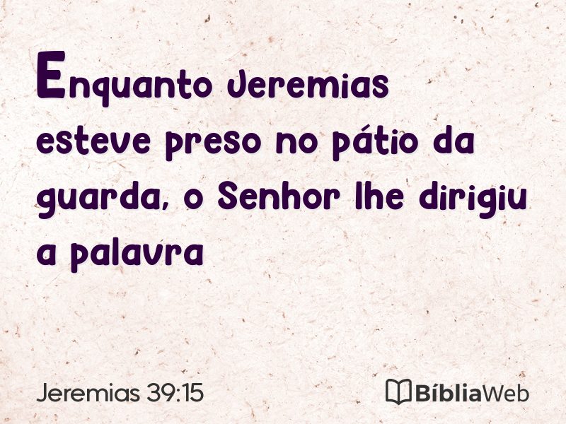 Jeremias 39:15 em imagem para compartilhar