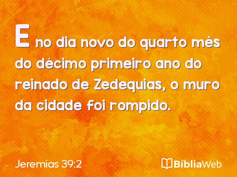 Jeremias 39:2 em imagem para compartilhar