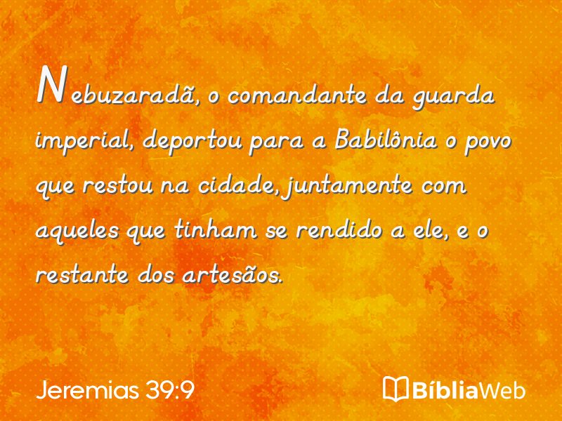 Jeremias 39:9 em imagem para compartilhar