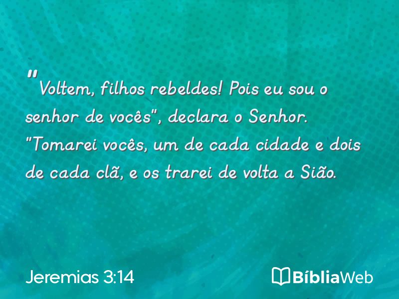 Jeremias 3:14 em imagem para compartilhar