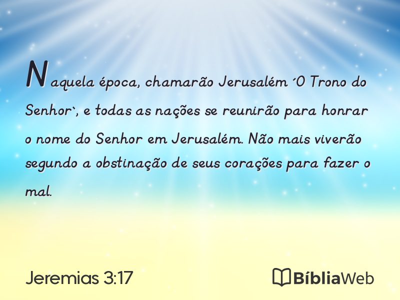 Jeremias 3:17 em imagem para compartilhar