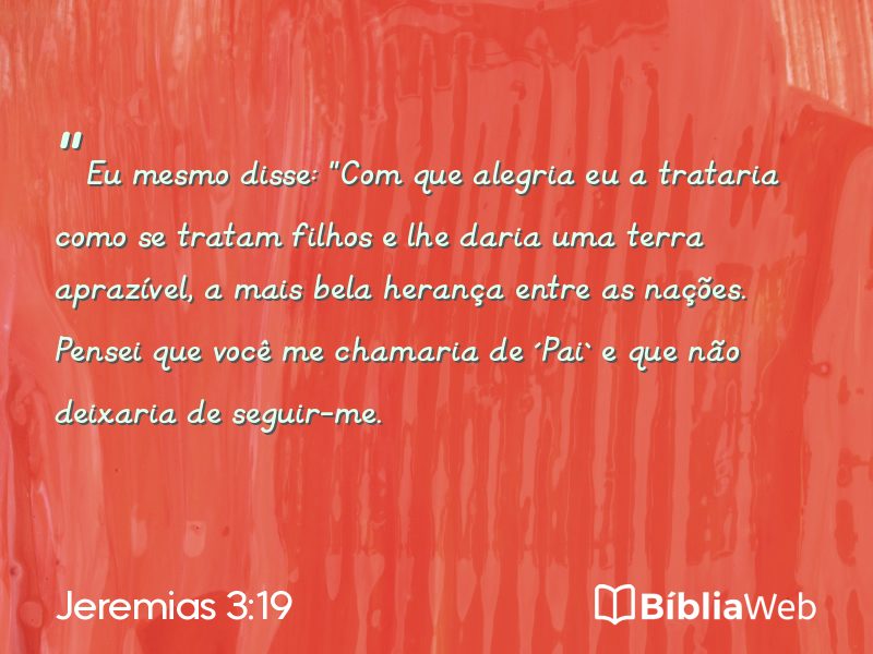 Jeremias 3:19 em imagem para compartilhar