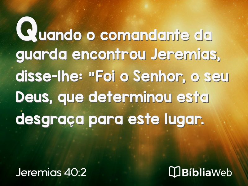Jeremias 40:2 em imagem para compartilhar