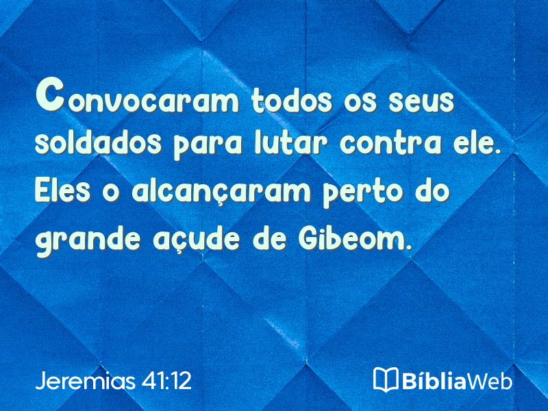 Jeremias 41:12 em imagem para compartilhar