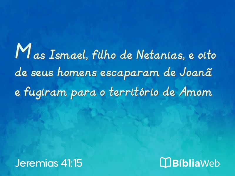 Jeremias 41:15 em imagem para compartilhar