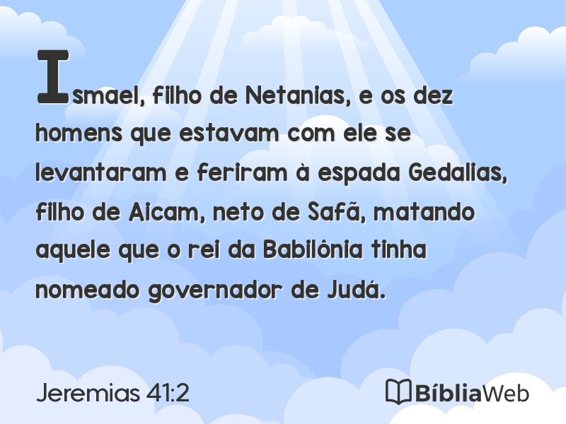 Jeremias 41:2 em imagem para compartilhar